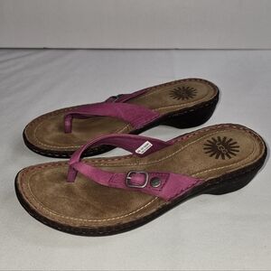 UGG Kamiko sandals flip flop Pink leather Sandals Women's 5